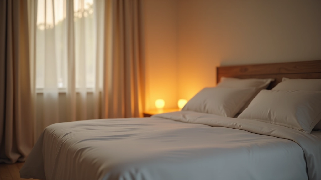 Schoon slaapkamer interieur met opgemaak bed
